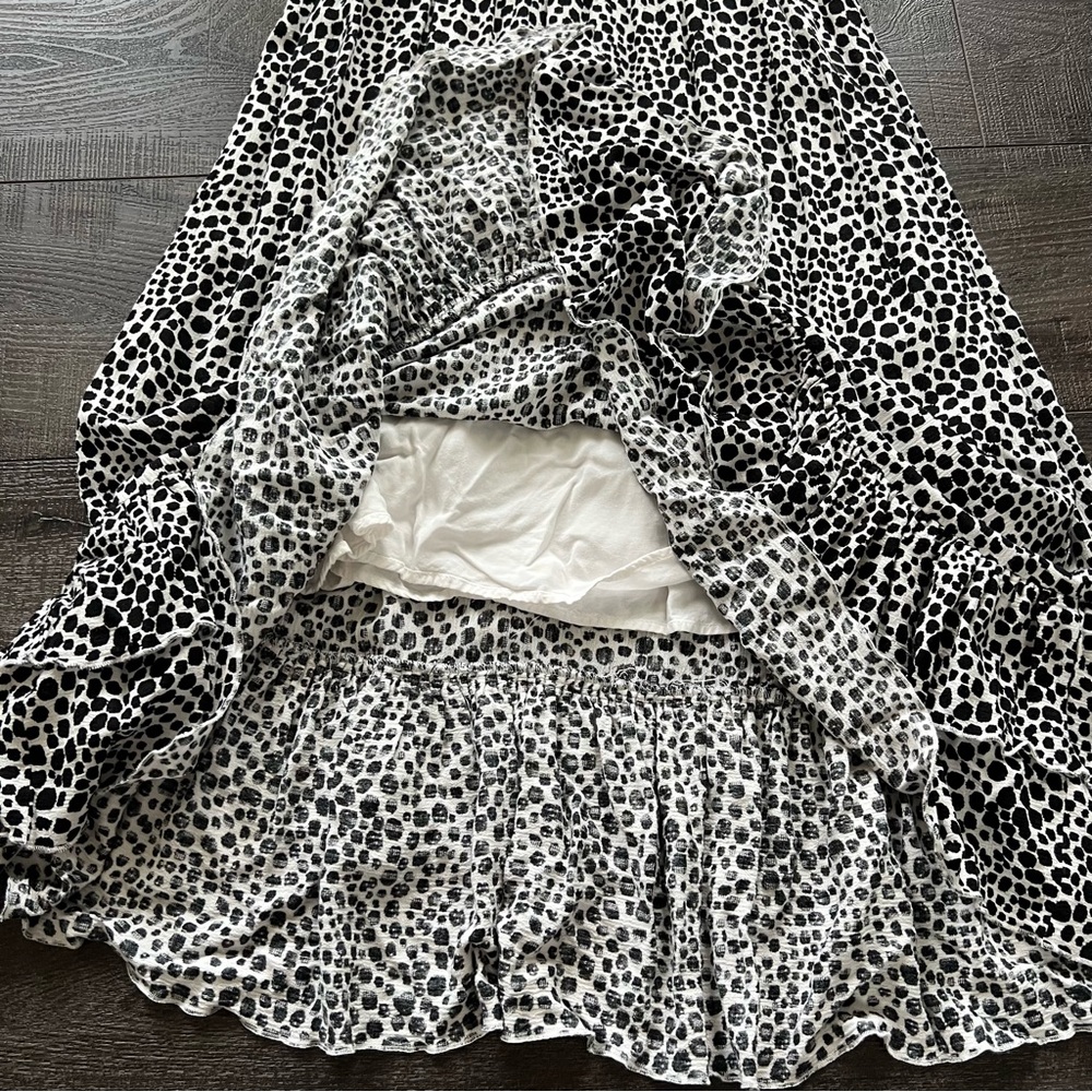 Maeve Ruby Ruffled Midi Dress - Picture 12 of 16